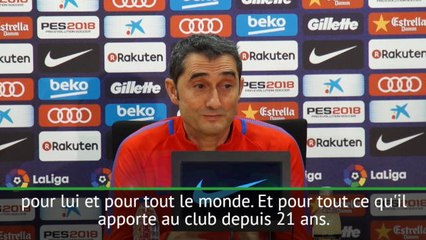Barça - Valverde : "Entrainer Messi est quelque chose d'unique"