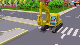 Learn Color Truck w Tow Truck Cars Cartoon for Kids & Colors for Children Nursery Rhymes