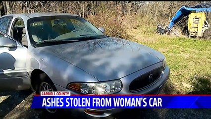 Indiana Woman Says Best Friend`s Ashes Stolen Out of Her Car