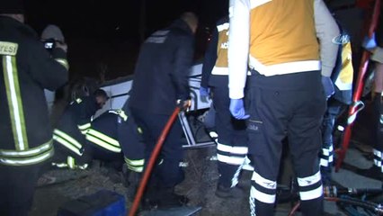 Uyulama Noktasında Kaçan Araç Takla Attı