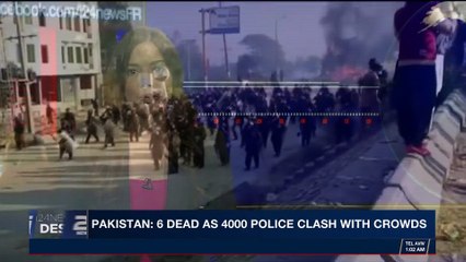 i24NEWS DESK | Pakistan: 6 dead as 4000 police clash with crowds |  Saturday, November 25th 2017