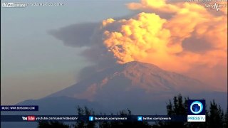 Mexico's Popocatepetl volcano spews smoke and ash