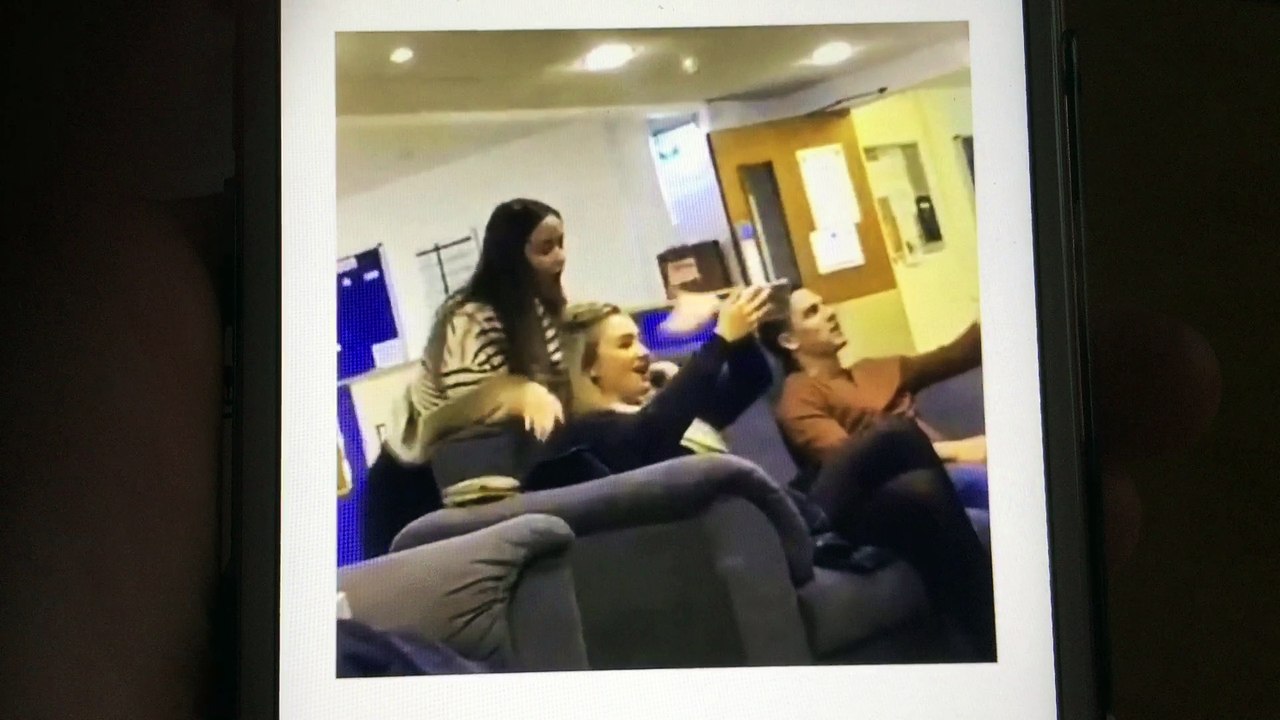 Eastenders stars Jacqueline jossa & Tilly keeper having some down time in between scenes