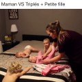Maman vs Triplés   Petite fille
