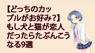 【どっちのカップルがお好み？】もし犬と猫が恋人だったらたぶんこうなる9選