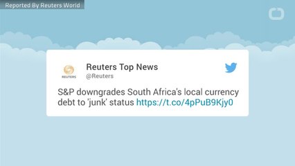 South Africa's Local Currency Debt In 'Junk' Status