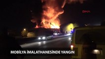Eskişehir’de mobilya imalathanesinde yangın