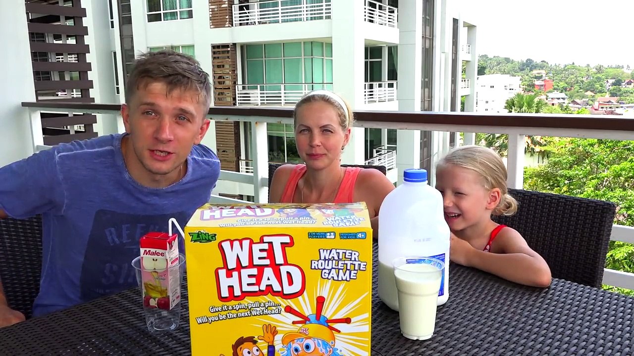 ЧЕЛЛЕНДЖ МОКРАЯ ГОЛОВА Extreme Wet Head Challenge кто уйдет весь мокрый Веселое видео для детей-v61zv9o3FZY