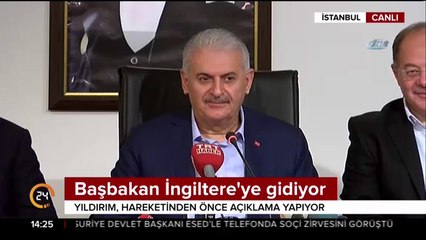 Başbakan Yıldırım İngiltere'ye gidiyor