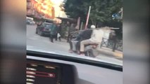 Dört Kişi Bindikleri Motosiklette İnşaat Demiri Taşıdı