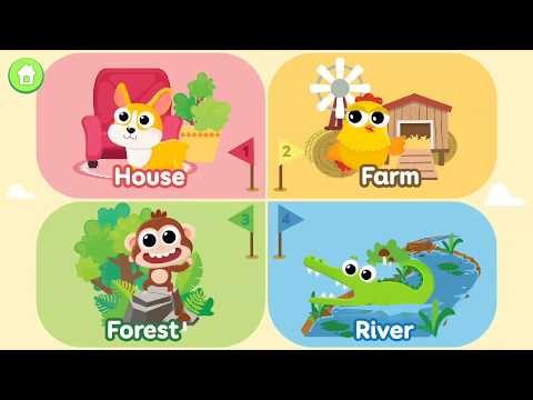 Best android games | Candybots Animals Learn Animal Sound Name | Fun Kids Games