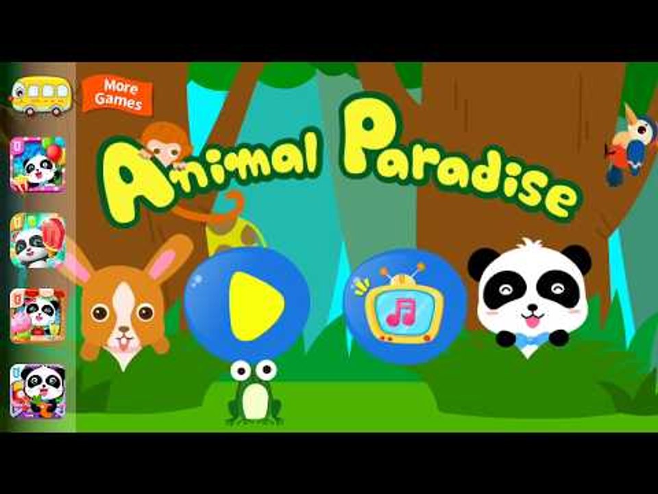 Best android games | Learn Animal Names and Sounds with Baby Panda - Animals Paradise Fun Kids Games