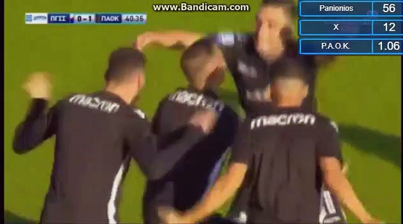Efthymios Koulouris Goal - Panionios 0 - 1 PAOK - 26.11.2017 [HD]