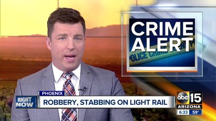 Man stabs two suspects on light rail in Phoenix after they attempt to rob him