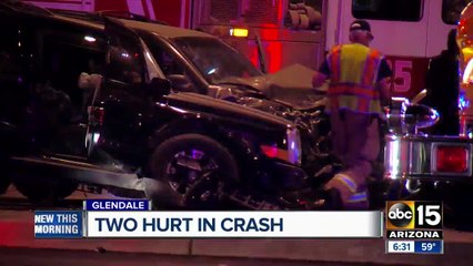 Two hurt in Glendale crash
