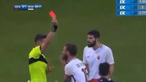 Daniele De Rossi RED CARD Genoa 1-1 AS Roma 26.11.2017