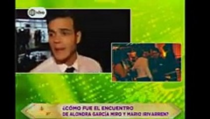 Así fue el reencuentro entre Mario Irivarren y Alondra García Miró