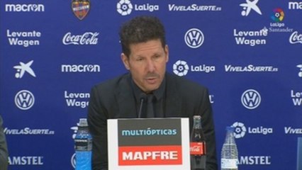 Simeone: "Mejoramos ofensivamente y estamos más tranquilos"