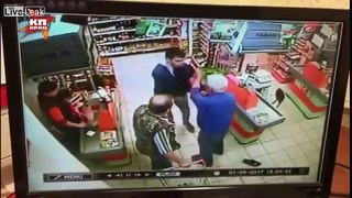 Drunken resident attacks a pensioner in a supermarket