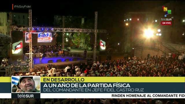 Cuba: ciudadanía acude a Universidad de La Habana a recordar a Fidel