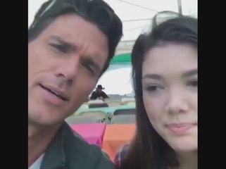 Heartland - Momentos de descontração no set - Michelle Morgan - Alisha Newton - Kevin Mcgarry