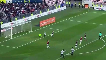 Nice 0-4 Lyon - Memphis Depay 2nd Goal HD - 26.11.2017