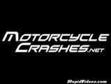 Motorcycle crashes hard into ditch!