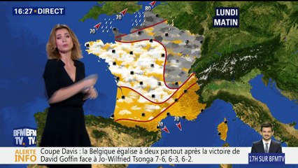 La météo pour ce lundi 27 novembre 2017