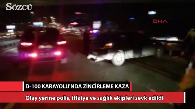 D-100 Karayolu’nda zincirleme kaza