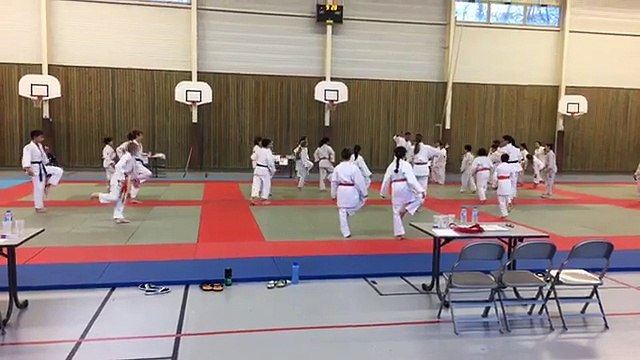 Echauffement des benjamins ce 26 novembre à Séverac