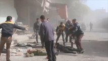 قتلى وجرحى بقصف طائرات روسية وسورية ريف دمشق