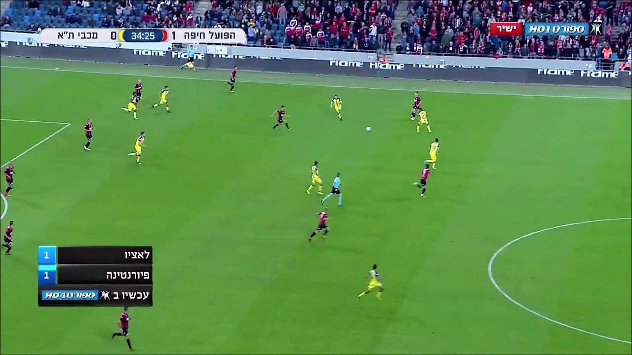 1-1 Avi Rikan Goal Israel  Premier League - 26.11.2017 Hapoel Haifa 1-1 Maccabi Tel Aviv