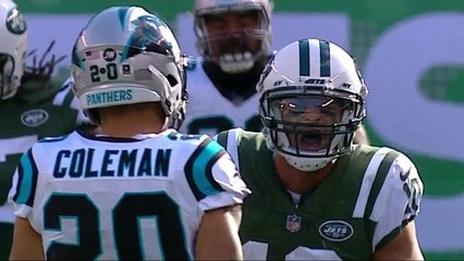 Robby Anderson gets FIRED UP after catching 20-yard dart