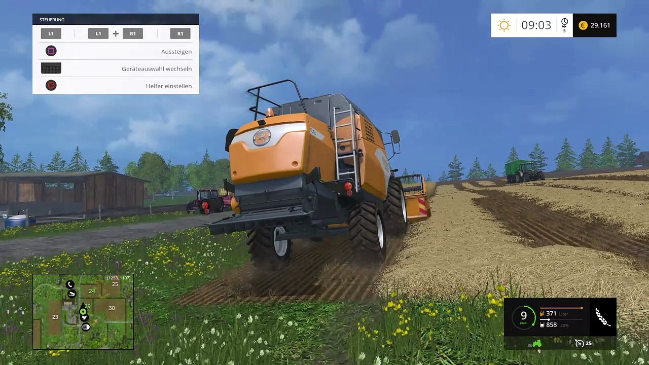 Farming Simulator 15 lets play 2 saubern dreschen ladewagen