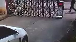 Woman gets pinned between to cars after an accident