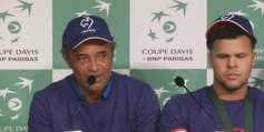 Tennis - Coupe Davis - Finale : Noah «J'ai encore beaucoup de gens à décevoir»