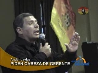 PIDEN CABEZA DE GERENTE - ANDAHUAYLAS