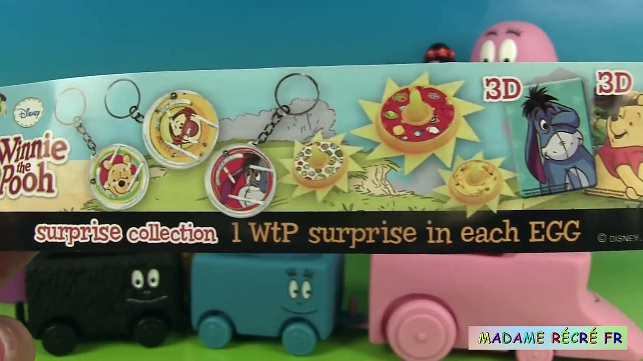 65.Train de Barbapapa Jouet d'éveil Barbatrain Oeufs Surprise et Num Noms