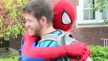 Superhero Spider-Man Hugging Strangers | Superheroes | Spiderman | Superman | Frozen Elsa | Joker