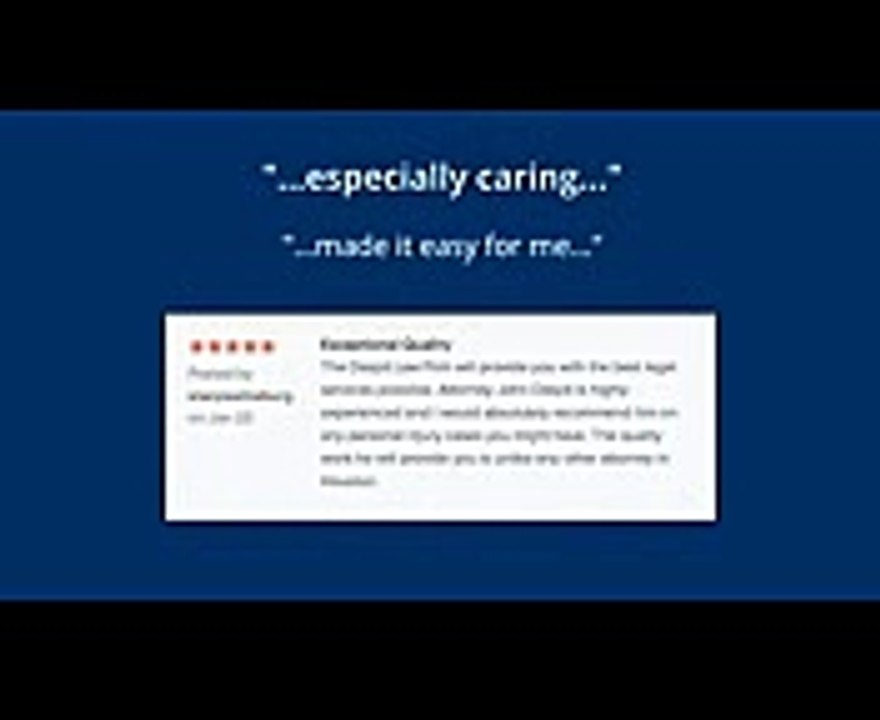 Daspit Law Firm REVIEWS Houston TX Personal Injury Lawyer (713)533-8918