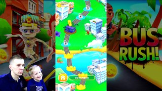 Bus Rush 2 играем ДОГОНЯЕМ АВТОБУС игра как Subway Surf собиратель монет от FFGTV новые серии-KOlZfFHZmWM