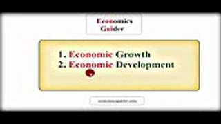 Economic growth and economic development UrduHindi