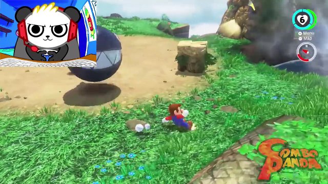 SUPER Mario Odyssey Nintendo Giant Dinosaurs, Frogs and Boss gameplay! Let's Play with Combo Panda-TH3LjdfgIAw