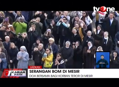 Paus Fransiskus Pimpin Doa Bersama untuk Korban Bom Mesir