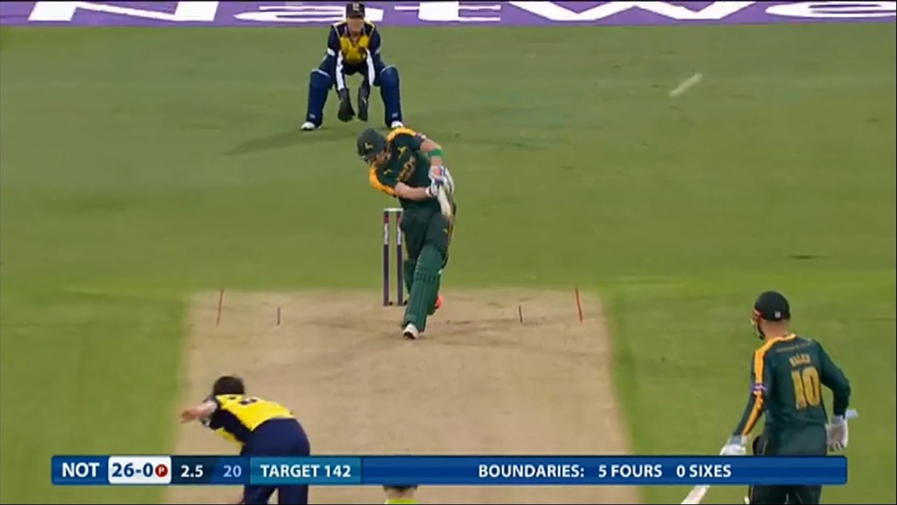 Eight Amazing Sixes by Alex Hales in One Match