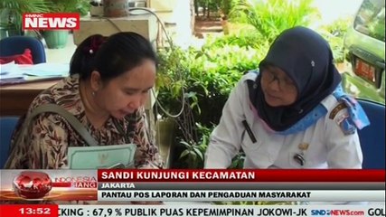 Sandiaga Uno Kunjungi Kecamatan Pulo Gadung dan Pantau Pos Laporan Pengaduan