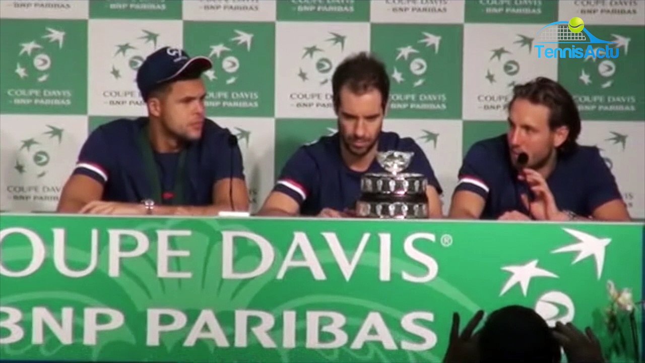Coupe Davis 2017 - FRA-BEL - Lucas Pouille : "Je ne suis pas le héros de la journée, on est tous des héros"
