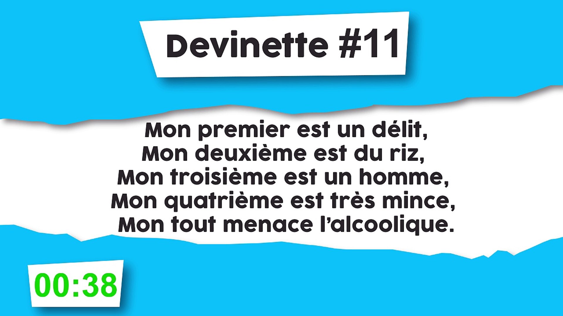 Devinette 11 Charade Alcoolique Video Dailymotion