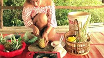 Awesome Cambodian Girl Cook Shrimp In Pineapple in my Village - Country Food Recipe