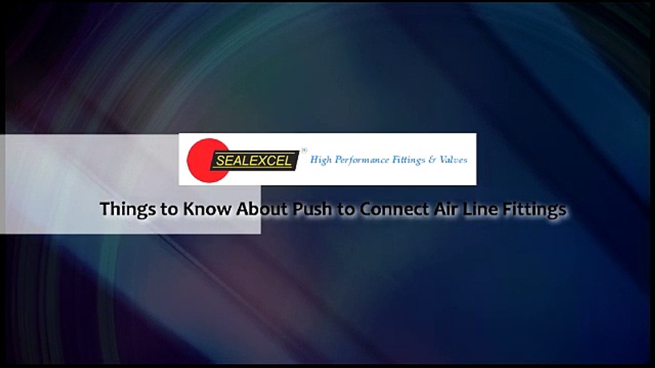 Pneumatic Fittings Suppliers - Sealexcel.com